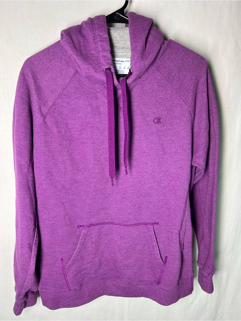 Champion Heather Purple Hoodie with Kangaroo Pocket